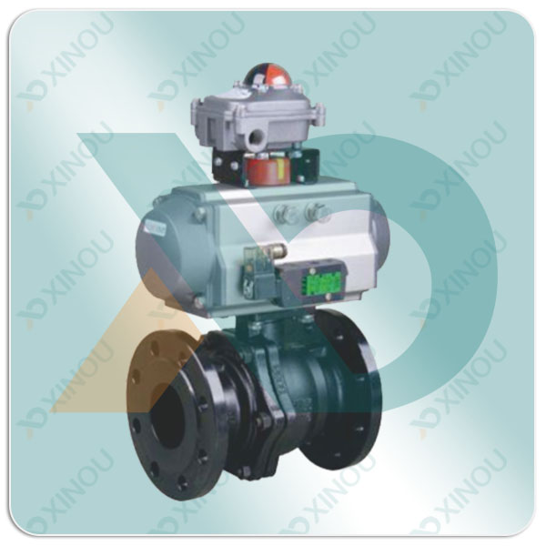 Pneumatic cut-off ball valve